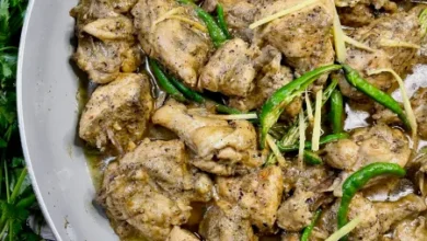 White chicken karahi