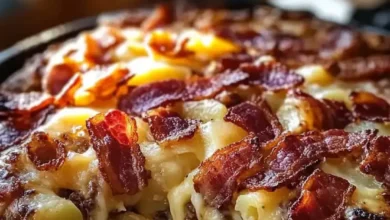 Campfire Cheesy Bacon & Sausage Potato Delight