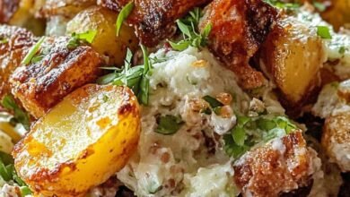 Crispy Smashed Potato Salad