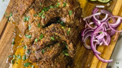 Roasted Leg of Lamb (Mutton Raan Roast)