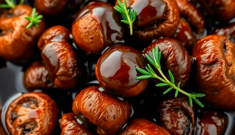 Balsamic Marinated Mushrooms Recipe