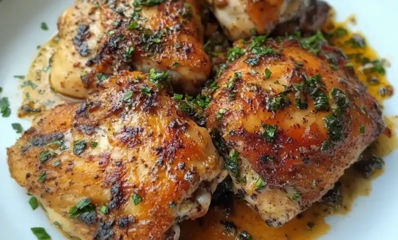 Garlic Butter Chicken Thighs Recipe