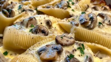 Garlic Mushroom Shells