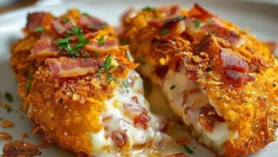 Cream Cheese and Bacon Stuffed Doritos Chicken