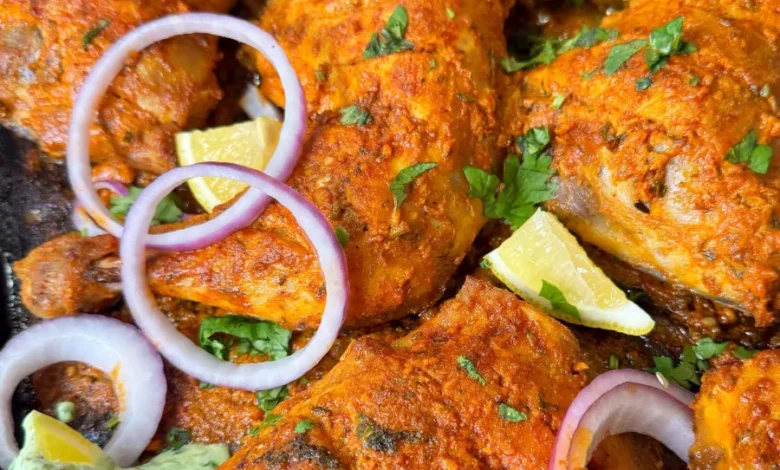 Tandoori Chicken with Green Chutney