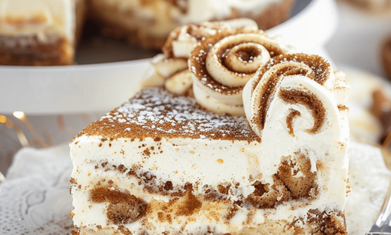 Cinnamon Roll Cheesecake Recipe