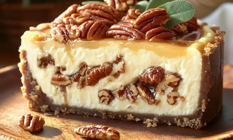 Kentucky Derby Pecan Pie Cheesecake