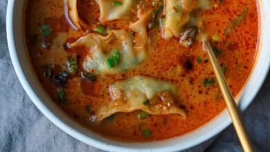 Coconut Curry Soup with Dumplings