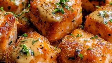 Crispy Bang Bang Salmon Bites