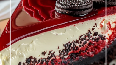 Red Velvet Oreo Cheesecake