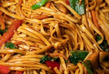 15 Minute Vegan Veggie Lo Mein