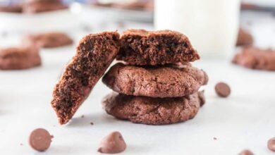 Double Chocolate Mint Chocolate Chip Cookies