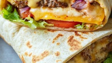 Cheeseburger Wraps - Einfach und Schnell