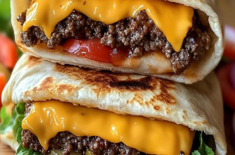 Grilled Cheeseburger Wraps