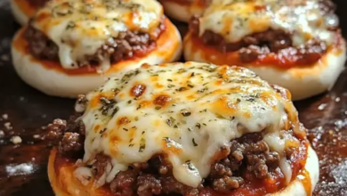 Pizza Flavored Burgers with Cheese