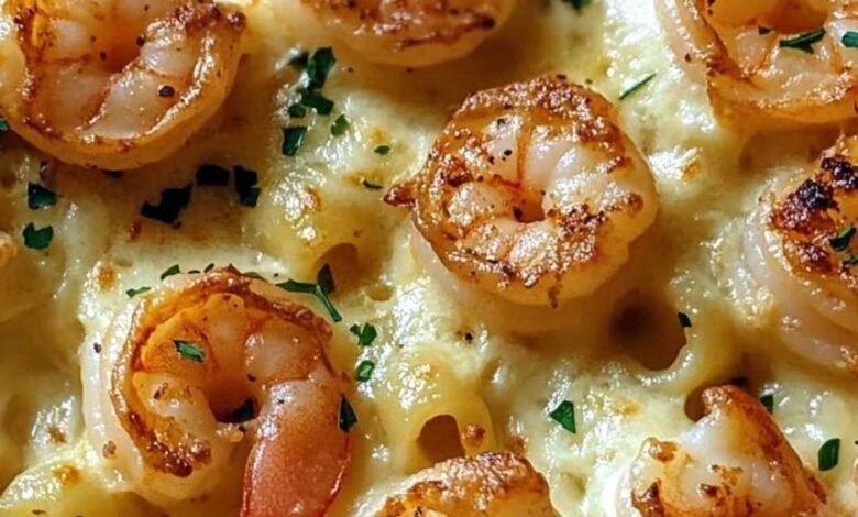 Shrimp Scampi Pasta Bake