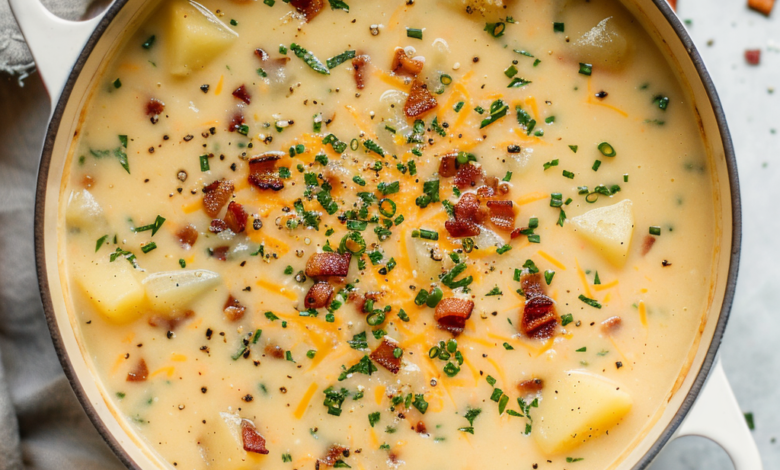 The Best Homemade Loaded Potato Soup