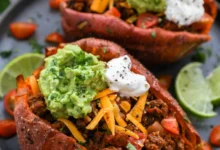 Easy Taco Stuffed Sweet Potatoes