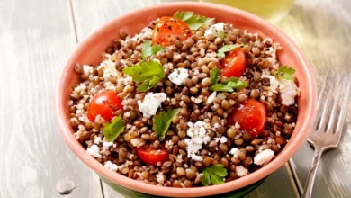 Ensalada primaveral de lentejas, un plato fresquito ideal para el almuerzo